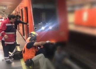 Persona cae a las vías del Metro, al parecer sufrió una convulsión