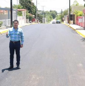 Prepara Julio Long entrega de obra de pavimentación en la colonia Dávila