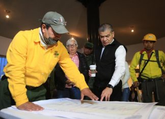 MARS evalúa los cuatro incendios forestales activos en sierras de Arteaga y Saltillo