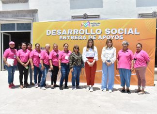 En trabajo coordinado de desarrollo social y la congregación Mariana Trinitaria, ofrecen a los muzquences cemento a bajo costo