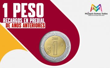 En Múzquiz invitan a contribuyentes del predial a aprovechar descuentos en recargos del predial, 1 peso por recargos de años anteriores