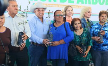 Chano Díaz recibe 2 mil árboles del Gobierno del Estado para un Sabinas más verde
