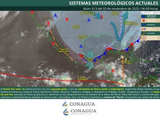 DE 0 A 5 °C EN ZONAS ALTAS DE COAHUILA POR FRENTE FRÍO NÚMERO 12